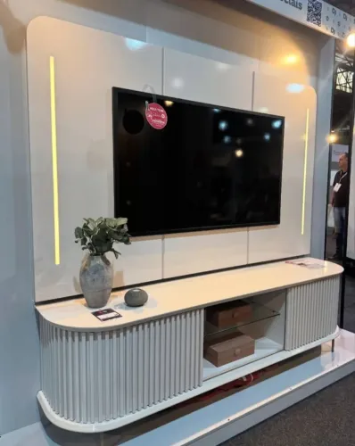 Painel + Rack Atlas 2,20m 100% MDF Produto Novo! Pronta Entrega!