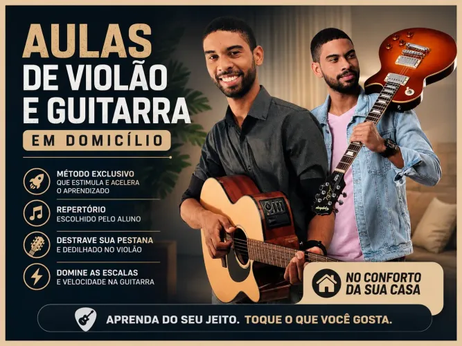 Aulas de Violão e Guitarra em Domicílio em São Luís