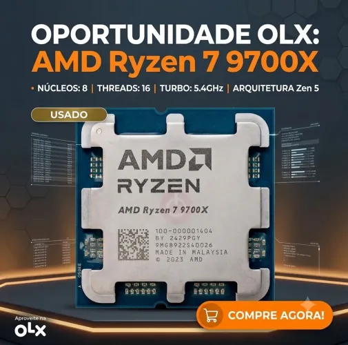 RYZEM 7 9700X 8/16 5.5GHZ ( USADO )