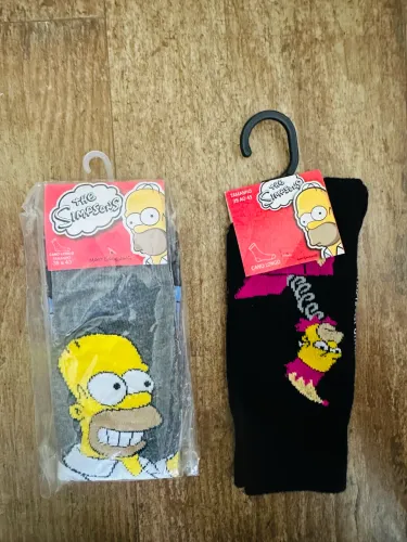 2 pares de meia Homer Simpson 