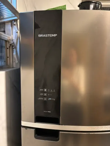 Geladeira duplex Brastemp 375 inox frost free