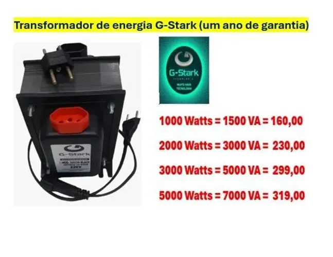 transformador de energia varios tamanhos - um ano de garantia - Entregamos 