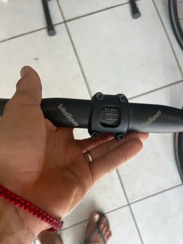 Guidão vison trimax 420 mm , mesa Cannondale C1 100 mm
