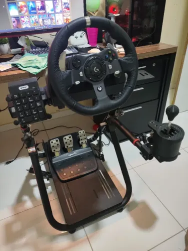 Kit Sim Racing Completo: Volante Logitech G920 + Câmbio (H e Sequencial) + Suporte SXT V2!