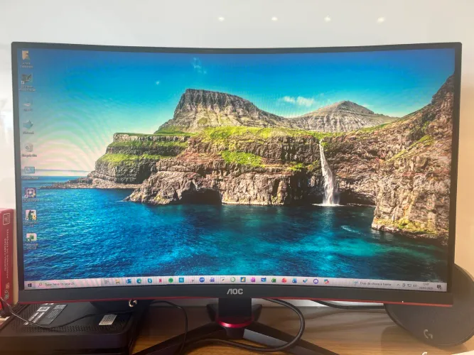 Monitor Gamer Curvo Agon Quad 28" AOC WQHD, 180Hz, 0.5ms
