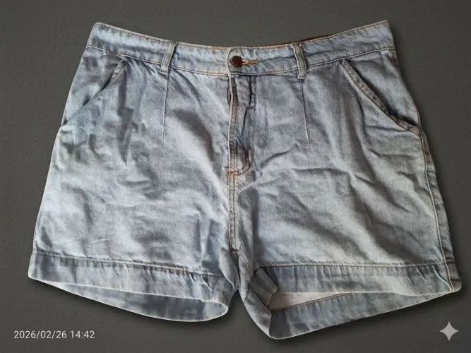 Bermuda Vizzy Jeans Azul Claro Feminina n° 46