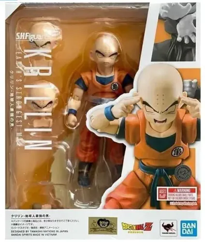Kuririn Earth?s - S.H.Figuarts Bandai - NOVO<br>