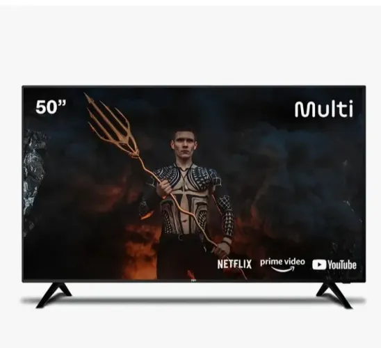 Smart TV Multilaser 50 polegadas 4K UHD - SEMINOVA