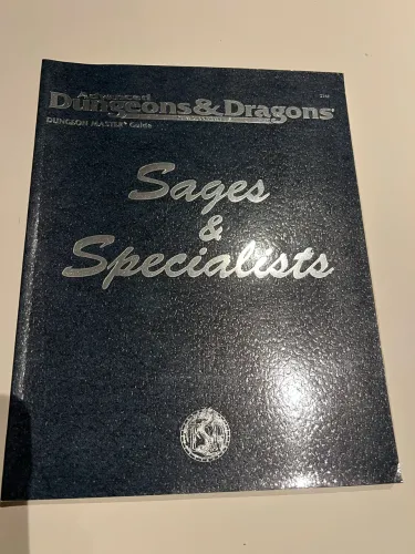 Livro importado RPG - ADVANCED DUNGEONS & DRAGONS - SAGES & SPECIALISTS