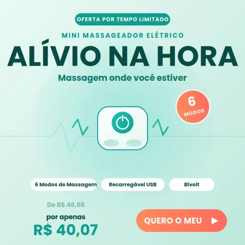 Mini massageador portátil elétrico 