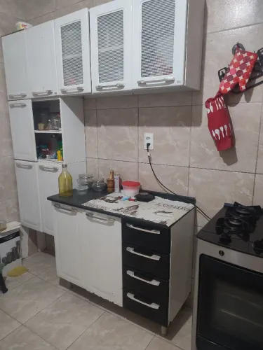 Fogão e cozinha de parede