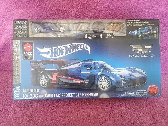 Brick shop Mattel Hotwheels Cadillac azul Lacrado
