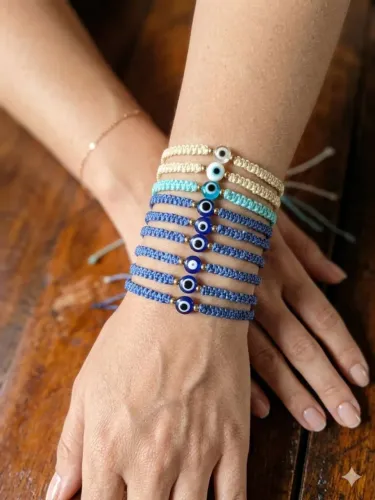 Pulseira Olho Grego Ajustável