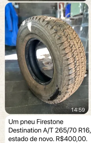 Pneu quase novo