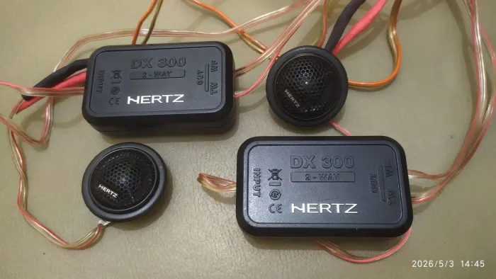 Kit par Crossovers 2 vias DSK 165.3 Hertz Dx 300 Original + Brinde<br>