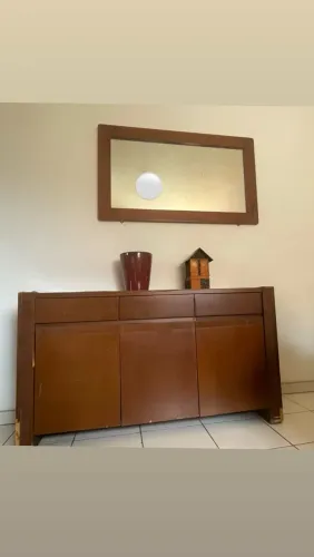 Vendo kit aparador estilo retrô e espelho sala