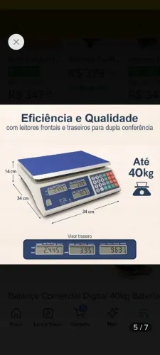 Balança digital 40kg