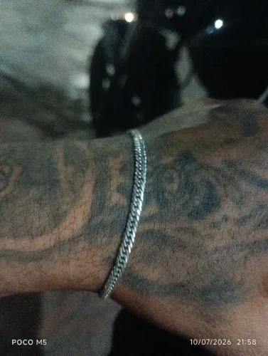 pulseira 4mm prata 925 groumet