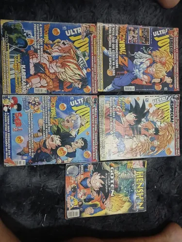 Revistas Ultrajovem + álbum dbz