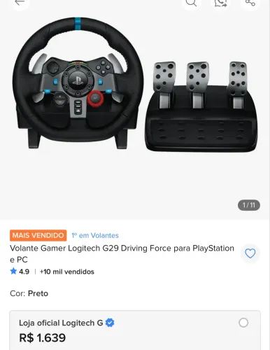 Volante gamer g29