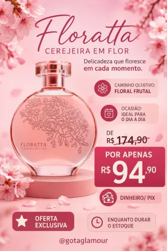 Floratta cerejeira em flor O Boticário
