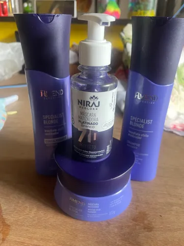 Kit shampoo para cabelo loiro e platinado