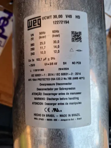 Capacitar Weg ucwt 30,00 v40 hd