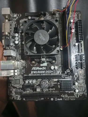 Placa mãe FM2 + A4 6300 4 GB DDR3 cooler e espelho