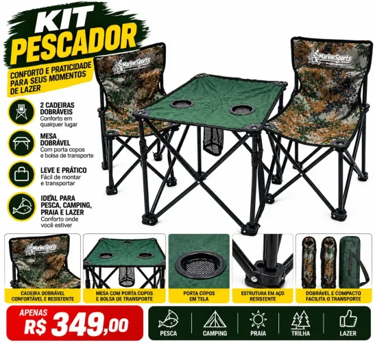 Kit pescador | Kit camping confort?