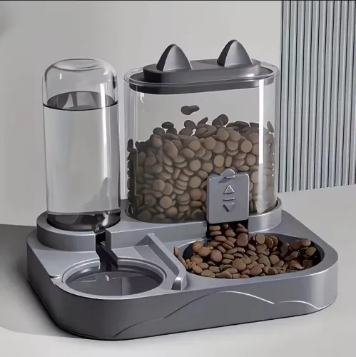 Dispensador de Água e Ração 2 em 1 para Animais de Estimação