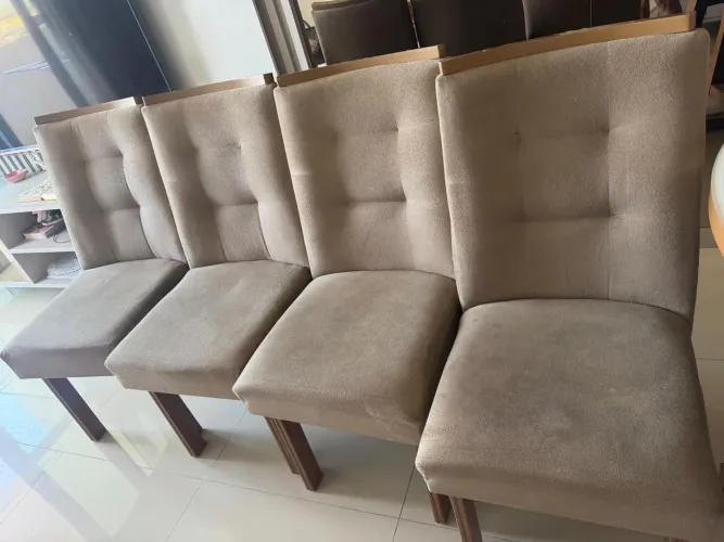 4 CADEIRAS MESA DE JANTAR 