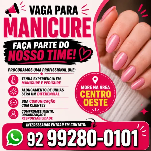Precisando de profissional para Manicure 