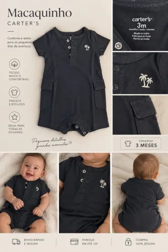 Macaquinho carters 3 meses