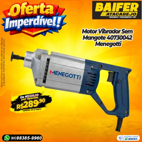 Motor Vibrador Sem Mangote 40730042 Menegotti