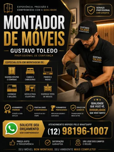 Montador de Móveis Profissional | Gustavo Toledo