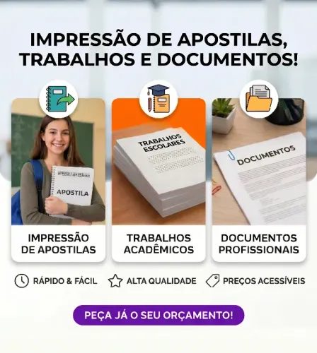 Imprimir documentos ou trabalhos escolares