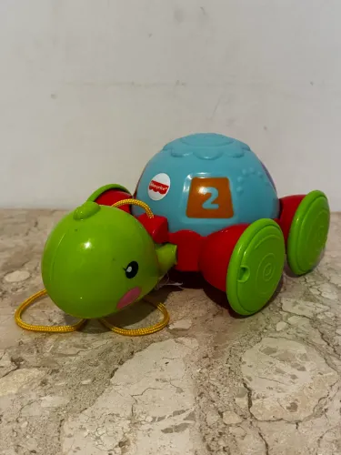 Tartaruga Turtle Pull Along Fisher Price Mattel - Original Excelente Estado