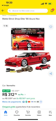 Lego carro hotWheels 860 Peças