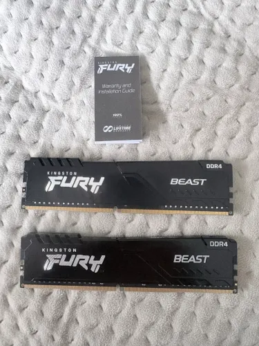 Memória Ram Desktop 2x8 GB 2666 MHz CL16 Kingston Fury Beast