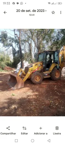 Retro Escavadeira CAT 416