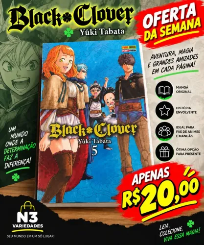 Mangá Black Clover Volume 5