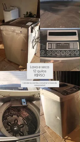 Máquina De Lavar/Seca LG 12 KG Funcionando Perfeitamente