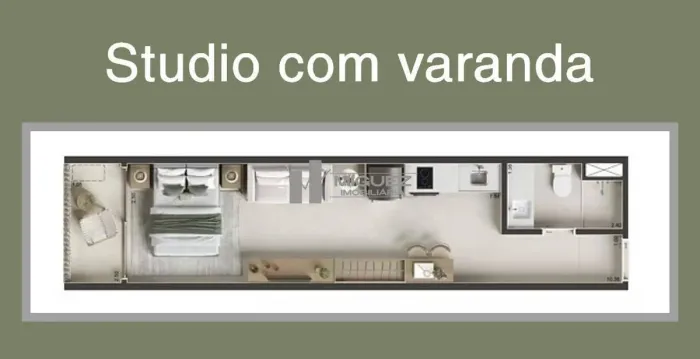 Apartamento com 1 quarto á venda, 31m²- Laranjeiras