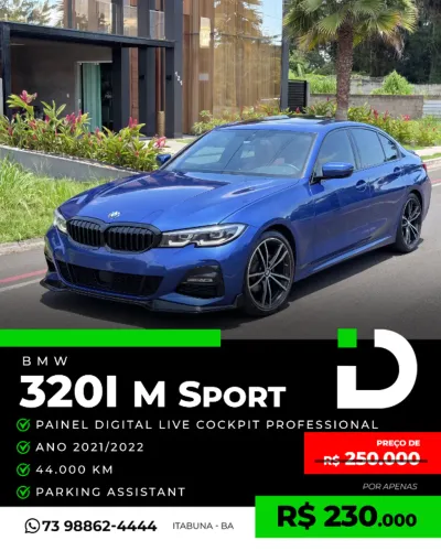 BMW 320I A 2.0 TB M Sport Activeflex 16V 4P 2024