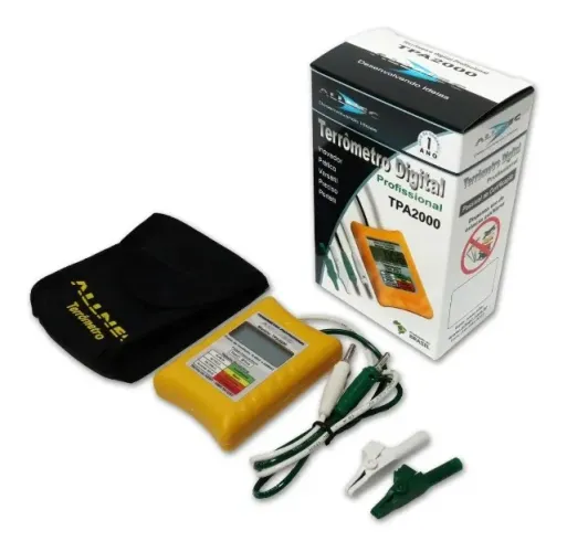 Terrômetro Digital Portátil Allnec TPA-2000 Medição Precisa Resistência