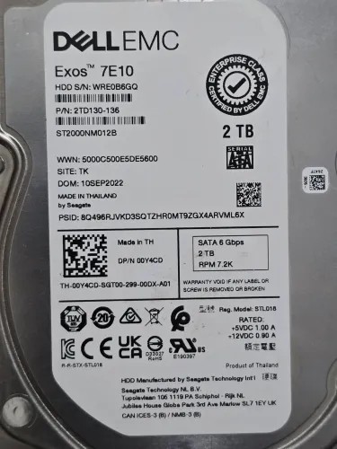 HD Seagate Exos 7E10 2TB (ACEITO PROPOSTAS)