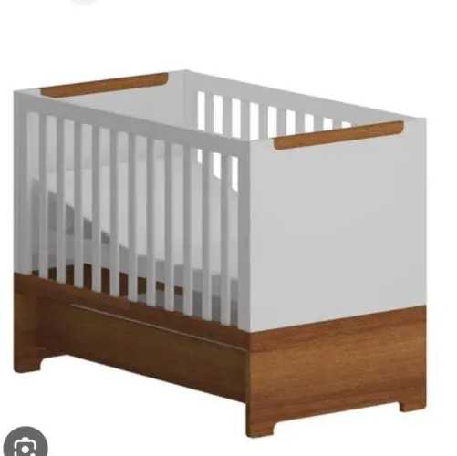 Berço Cama Divicar com gaveta marrom
