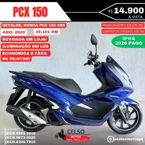 PCX 2020 Extra! Apenas 39.000km! Financio 48x aceito sua moto