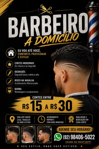 Barbeiro a domicílio