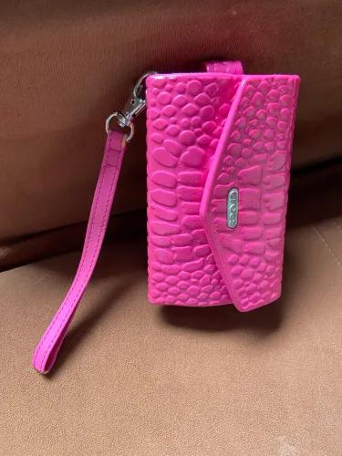Carteirinha crocs rosa pink